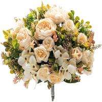 Flores artificiales de estilo europeo, flores falsas decorativas de seda de gran tamaño, arreglo Floral para boda, arreglo Floral DIY - details 3