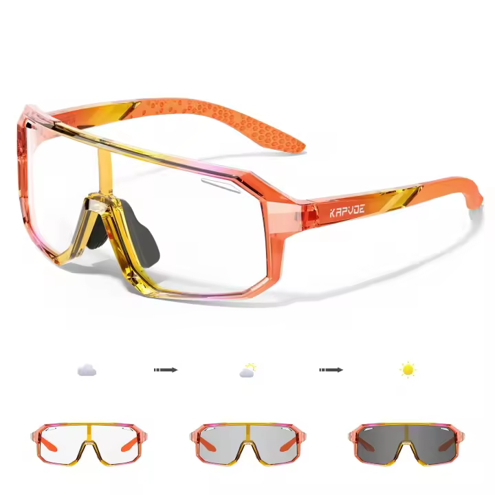 Kapvoe-gafas de sol deportivas fotocromáticas para niños y niñas, lentes de béisbol para patinaje, ciclismo, UV400 - 1