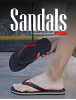 Zapatillas para hombre Moda interior Zapatillas informales de espiga Sandalia transpirable de playa de verano Suela antideslizante de arco iris Tamaño duradero 40-47 - details 0