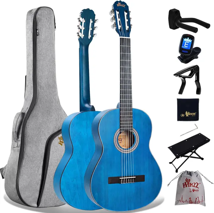 Guitarra Clásica 4/4 Adulto, Guitarra Clásica para Principiantes 39 Pulgadas, Color Marrón - 1