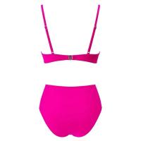 Conjunto de Bikini Sexy de dos piezas para mujer, ropa de playa Unicolor con realce, Tr de verano, Bikini Triangular, baño Ba de cintura, 2024 - details 34