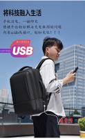Mochila impermeablede gran capacidad para hombres y mujeres de negocios mochila de viaje hombro 17,3 pulgadas bolsa de ordenador - details 5