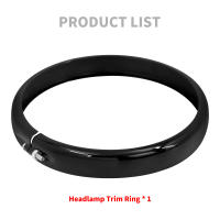 Anillo embellecedor para faro delantero de motocicleta, accesorio negro/cromo de 5,75 pulgadas para Harley Sportster XL 1200 883 Dyna Softail Fat Boy Street Glide - details 7