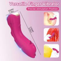 Vibrador de dedo punto G clítoris estimulación del pezón masaje Vaginal Anal masturbador femenino juguetes para sexo lésbico parejas eróticas - details 3