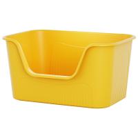 Caja de arena semicerrada Extra grande para gatos, productos para mascotas, inodoro abierto a prueba de salpicaduras, Extra grande - details 4