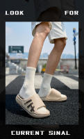 Zapatillas de hombre verano 2025 nuevas de fondo grueso antideslizante interior hogar baño exterior de gran tamaño deportes sandalias de uso - details 5