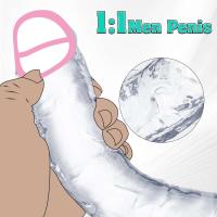 Consolador de gelatina suave Leten, diferentes tamaños, pene postizo realista transparente con ventosa, punto G, masaje vaginal, juguete sexual para mujeres - details 4