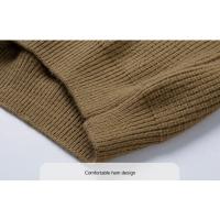 Chaleco De Punto Para Hombre Versátil Y Casual Con Cuello V Sin Mangas Cómodo Y Caliente De Color Sólido Para El Día a Día - details 15