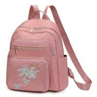 Mochila Mujer Vintage Bordada, Ligera, Nylon, Estilo Casual, Multicolor - details 13