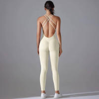 Hamidou-body de Yoga elástico, ropa de gimnasio, ropa deportiva de realce, mono de entrenamiento sin espalda, conjunto de Yoga de alta elasticidad para gimnasio - details 33