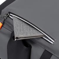 Mochila para ordenador portátil de alta calidad para hombre, morral grande de piel sintética, resistente al agua, con carga USB, para negocios, urbano - details 6