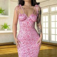 Vestido de tirantes con pequeñas flores, novedad de verano 2025 - details 3