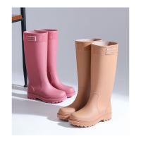 Botas de Lluvia de Tacón Alto Impermeables Zapatos de Invierno Cálido para Mujeres con Boca Ancho - details 12