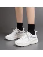 2025 primavera nuevo flyknit zapatos deportivos mujeres pareja modelos cien grueso fondo casual transpirable correr zapatos pequeño blanco zapatos - details 3