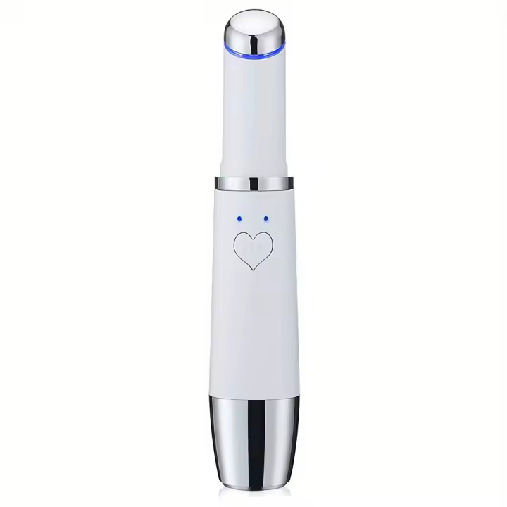 Pluma de masaje con calor, masajeador facial recargable, masajeador de ojos, masajeador de labios, masajeador de ojos, masajeador de cara caliente y fría - 1