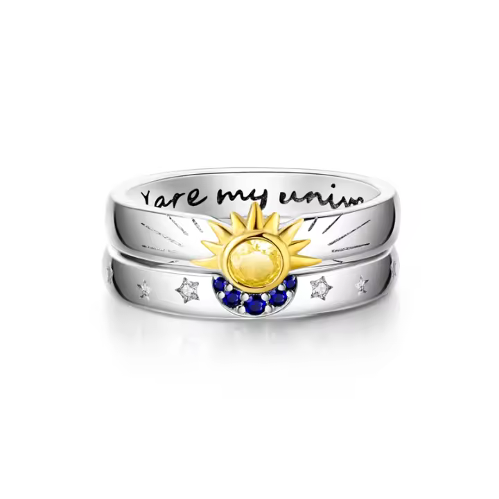 Anillo de Plata de Ley 925, anillo de corazón rojo elevado para mujer, circonita cúbica CZ, estrella, Luna, flor, joyería de boda, anillos, regalos - 1