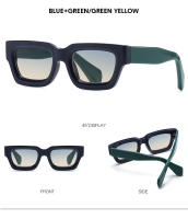 Toyear-gafas de sol cuadradas clásicas para mujer y hombre, lentes de sol de tendencia, diseñador de lujo, gafas de conducción Punk, UV400 - details 11