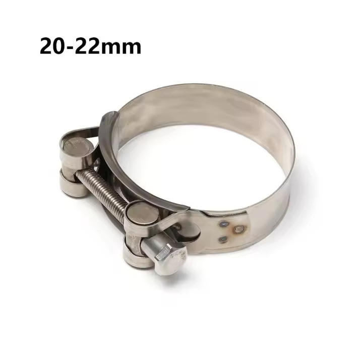 Abrazaderas de manguera de perno en T de escape de soldadura de acero inoxidable, Clip de tubería, herramientas de reparación de Hardware, 1 piezas - 1