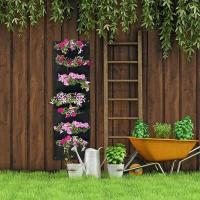 7 bolsas verticales, tela de fieltro colgando de la pared, jardín exterior ETA, contenedores para plantar verduras y flores - details 6