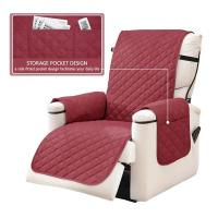 Cubierta De Silla Reclinable Impermeable Y Lavable Para Niños Y Mascotas Con Cinturones Elásticos Protector De Muebles - details 15