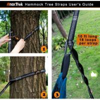 Hamaca de Camping Profesional Ligera y Portátil con Red de Mosquitos Doble Hamaca con Correas de Árbol de 3m Hamaca de Nylon 230T para Acampar, Senderismo, Jardín, Mochilero - details 2