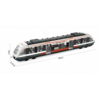 Vehículos de juguete de aleación, modelo de tren de Metro, tren de simulación, tren subterráneo de alta velocidad, aleación fundida a presión, regalo - details 5