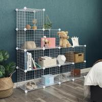 Modular de Malla de Hierro, Estantería de Almacenaje con 12 Cubos, Organizador Modulable y Ajustable, Multiuso, para Libros, Ropa y Zapatos, en Baño, 93 x 31 x 123 cm, Blanco LPI34W - details 1