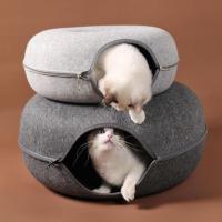 Cesta divertida para casa, cama para gato, túnel, Donut, nido para gato, suministros para mascotas - details 0