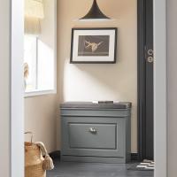 Organizador de Zapatos Compacto Zapatero con Cajón Banco de Sillón para Dormitorio o Salón Blanco - details 2