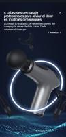 Pistola de Masajes Portátil con 4 Cabezales para Relajación y Recuperación - details 13