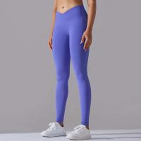 Pantalones de yoga sin costuras para mujer, monos deportivos de cintura alta para gimnasio cruzado, monos de entrenamiento para correr - details 14