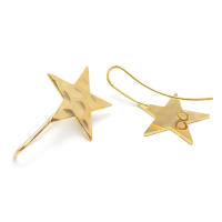 Ganchos de Pendientes de Estrella de Bronce de Alta Calidad Diy Joyería Hazte Tú Samex 18K Oro Color Brass Accesorios de Collar y Pendientes para Mujeres - details 27