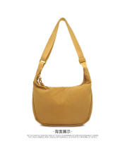 Bolso cruzado minimalista de gran capacidad para mujer, bolso pequeño de hombro para estudiante, bolso de dumplings versátil, nuevo estilo - details 13
