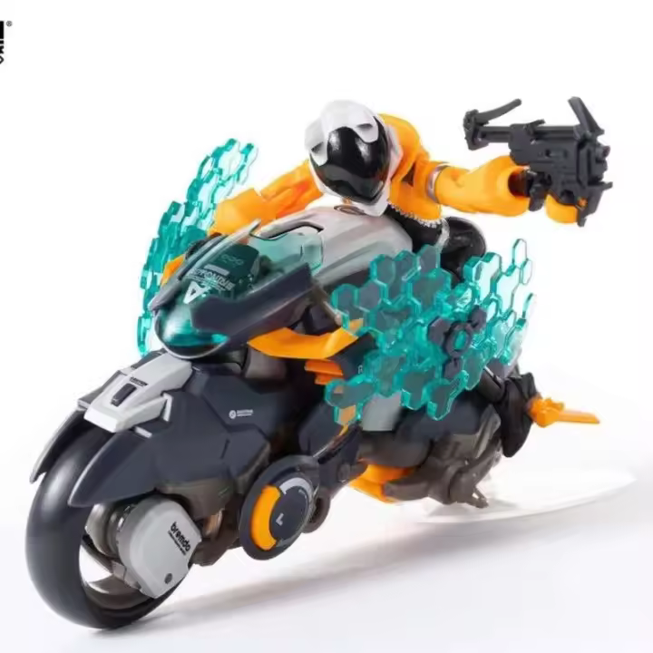 Modelo de Motocicleta Autónica a Escala 1/12 Figuras de Acción de Caballero y Horseman - 1