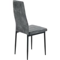 Sillas de Comedor Juego de 4 Sillas de Metal para Cocina, Silla de Mesa Comoda Silla con Asiento Tapizado, Negro - details 99