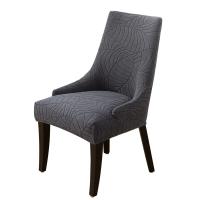 Funda de Silla de Jacquard con Hojas Funda Elástica para Silla de Comedor de Color Sólido - details 1
