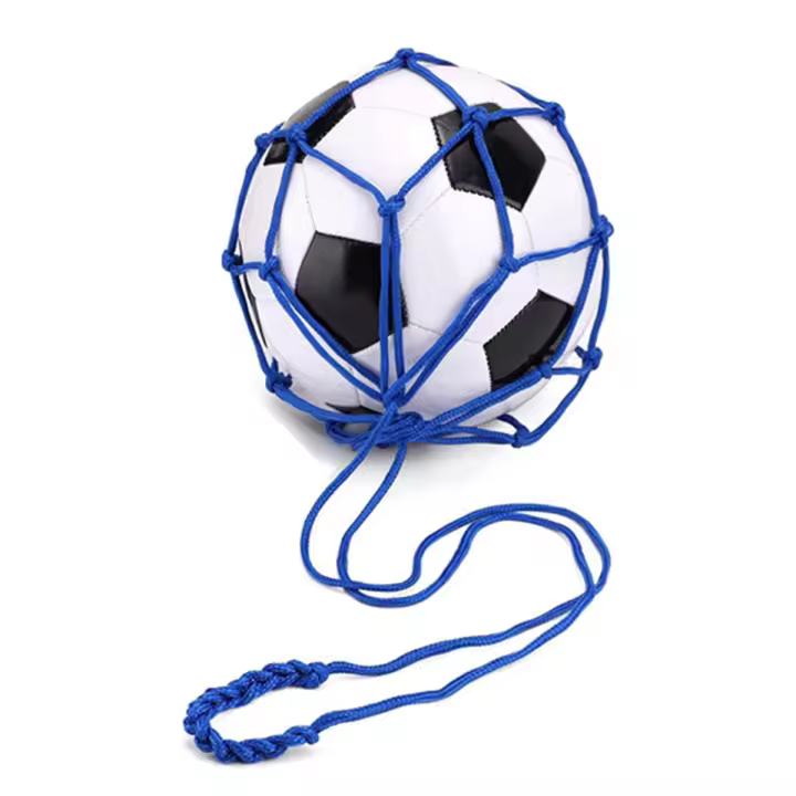 Bolsa de red azul para pelota de fútbol, bolsa de red para entrenamiento de fútbol, bolsa portátil para pelota (no incluye fútbol) - 1