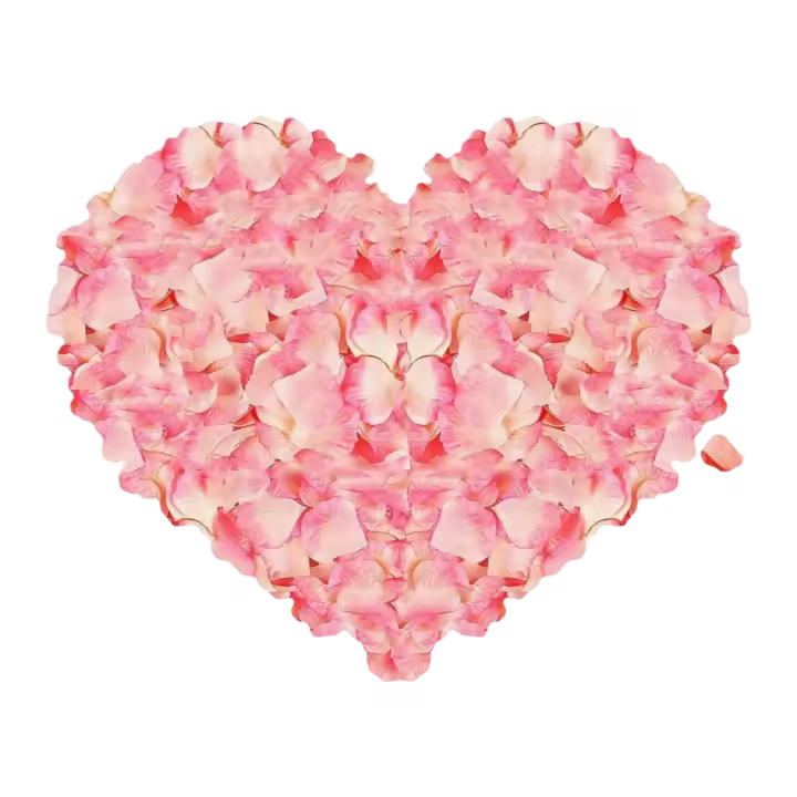 Pétalos de Rosa 1500 Piezas de Flores Artificiales de Seda para Decoración de Bodas, Cumpleaños, San Valentín, Pedidas, Fiestas - 1