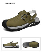Verano dos usan zapatillas de playa, sandalias deportivas al aire libre y zapatos de montañismo. - details 33