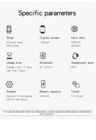 Reloj Inteligente Bluetooth Hombres y Mujeres con Llamada, Moda Deportiva, Monitor de Actividad y Sueño - details 13