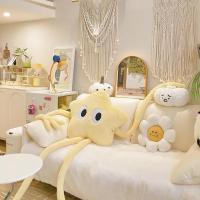 Cojín de Peluche de Estrella Grande Diseño de Flor Rosa de 160cm Almohada de Sofá Relleno - details 0