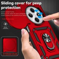 Funda para teléfono móvil con soporte de anillo, protección de lente de cámara con tapa deslizante antigolpes, TPU + PC, compatible con Xiaomi Redmi 14C. - details 8
