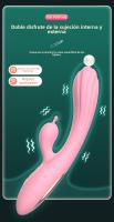 Vibrador de Doble Cabeza de Silicona Líquida Multifrecuencia Masaje Eléctrico para Masturbación Femenina Productos Sexuales para Adultos - details 10