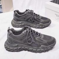 2025 nuevos zapatos deportivos de ocio para hombre de primavera negros son resistentes al desgaste, duraderos, modernos y modernos con forro de malla para el trabajo - details 3