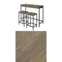 Conjunto de mesa alta de bar y 4 taburetes con respaldo estilo industrial - details 20