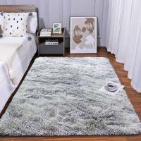 Alfombra Salon Grandes Shaggy Antideslizante Super Suave Pelo Largo Fluffy Alfombra Adecuado para la Decoración de Salas de Estar y Dormitorios (160 x 200 cm, Gris Blanco) - details 23