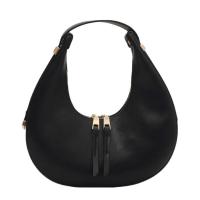 Bolso tote de moda para mujeres Bolso de lujo de medio cuarto Luna bolso de hombro de marca para damas Bolso de axila de cuero PU y monedero - details 34