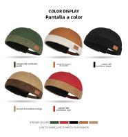 Sombrero Tang Unisex de Moda Marinero de Parche de Pana con Etiqueta de Cuero Sombrero de Amo de Casa - details 3