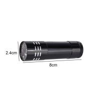 Mini Linterna UV Portátil para Senderismo, 9 Luces LED Negras, 50LM, 395nm, Herramienta de Iluminación. - details 0