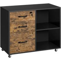 Cajonera Escritorio con Ruedas Cajonera de Oficina 3 Cajones Archivador Móvil de Oficina para Carpetas 80x40x65,5cm Blanco - details 19